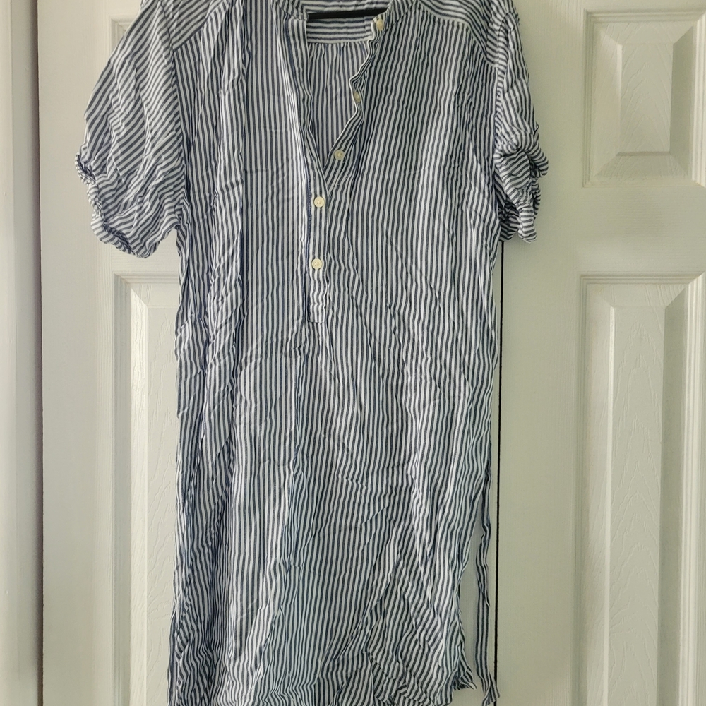 Gap Blue Stripped Summer Shirtdress